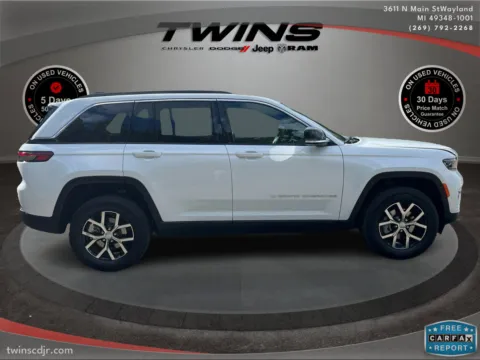 Photos of 2025 Jeep Grand Cherokee Limited for sale in Wayland, MI at Twins Chrysler Dodge Jeep Ram