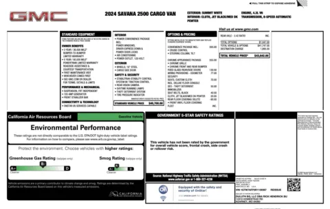 More photos of 2024 GMC Savana Cargo Van G25 at Twins Chrysler Dodge Jeep Ram, MI