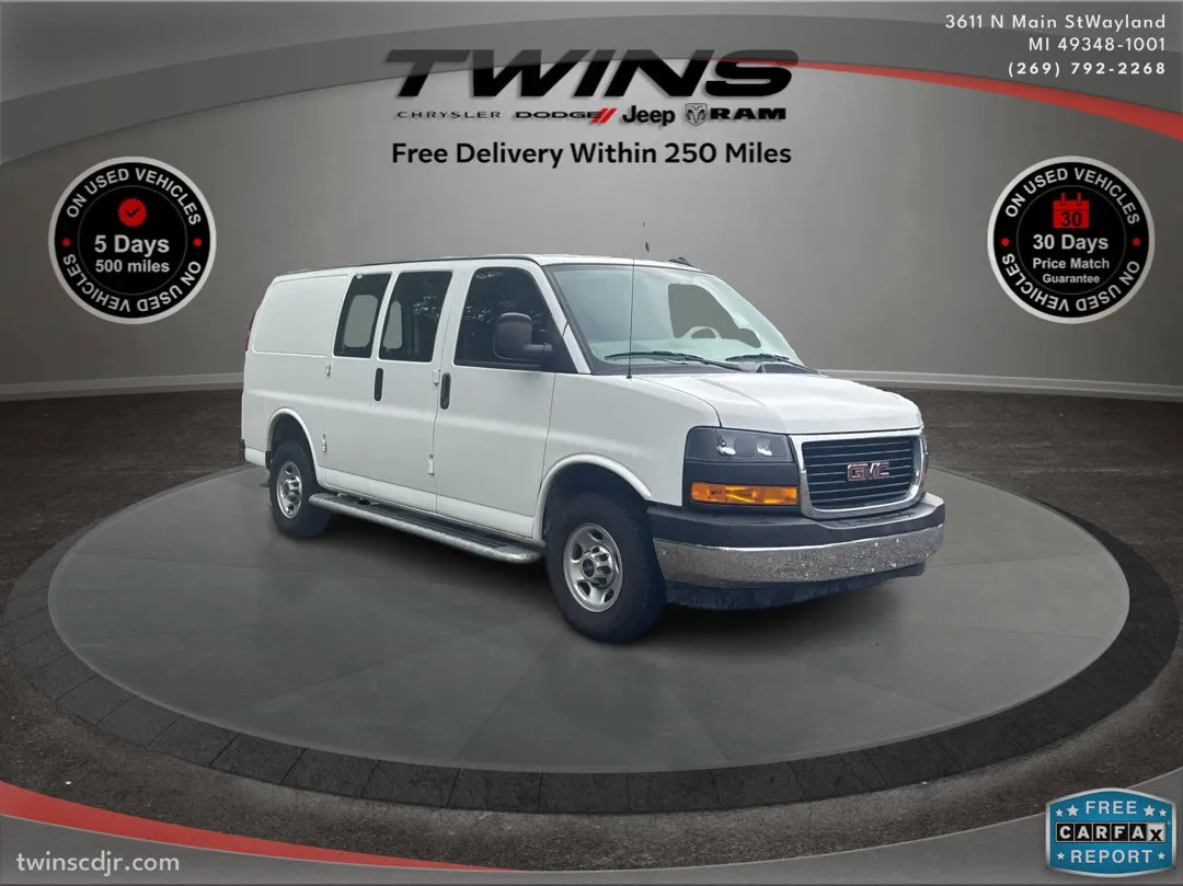 White 2024 GMC Savana Cargo Van G25 for sale in Wayland, MI
