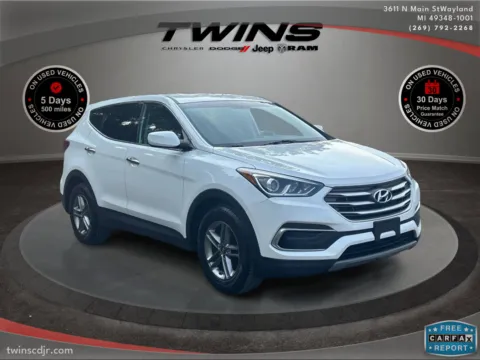 White 2018 Hyundai Santa Fe Sport 2.4L for sale in Wayland, MI