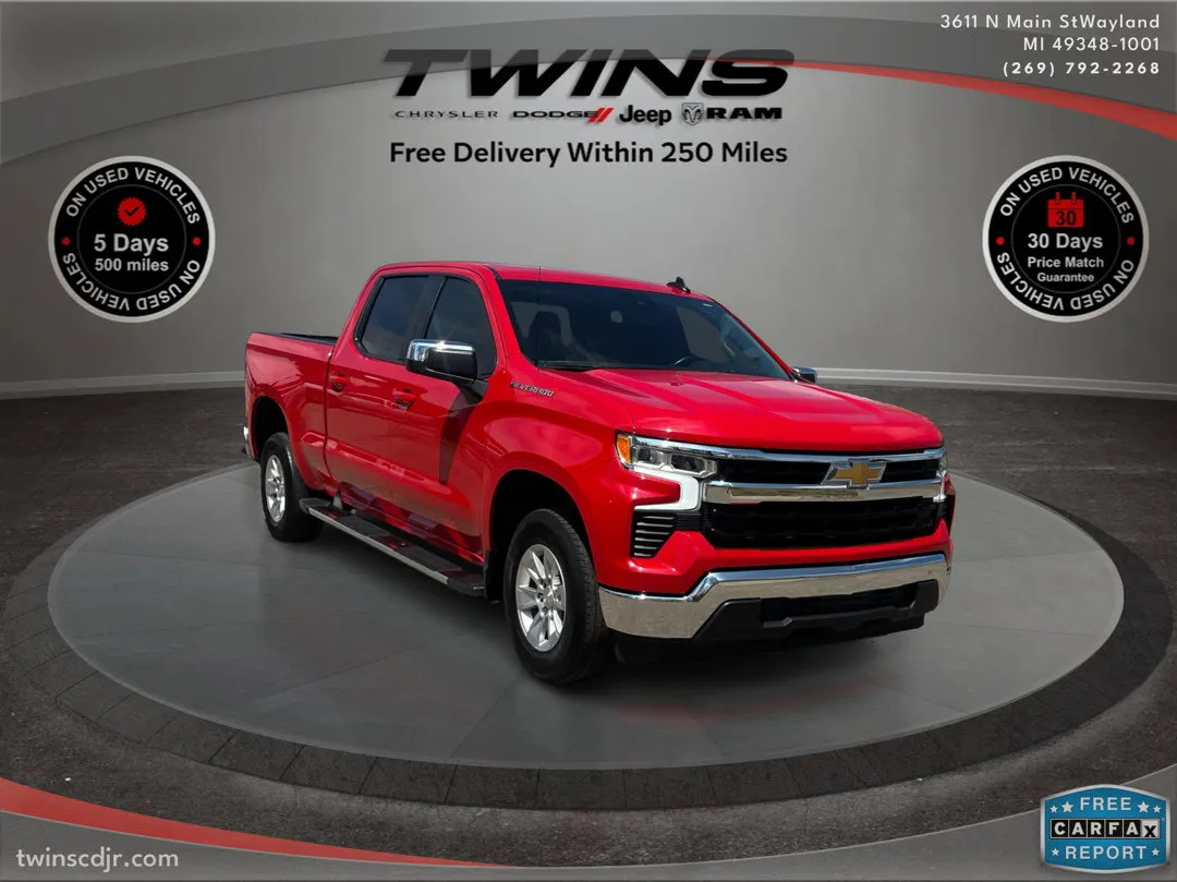 Red 2024 Chevrolet Silverado 1500 LT for sale in Wayland, MI