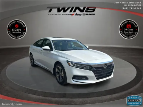 White 2018 Honda Accord Sedan EX 1.5T for sale in Wayland, MI