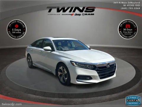 White 2018 Honda Accord Sedan EX 1.5T for sale in Wayland, MI