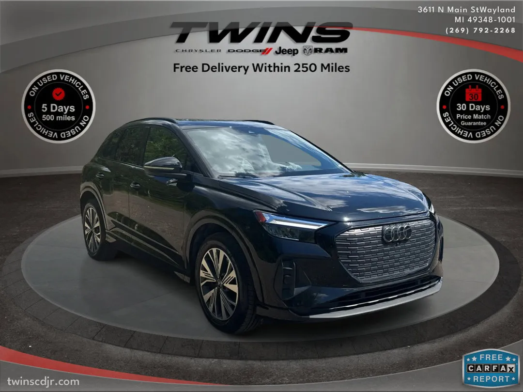 Black 2025 Audi Q4 e-tron Premium Plus for sale in Wayland, MI