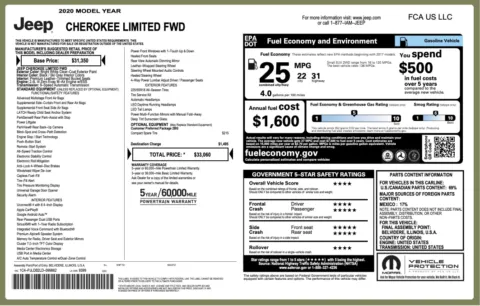 More photos of 2020 Jeep Cherokee Limited at Twins Chrysler Dodge Jeep Ram, MI