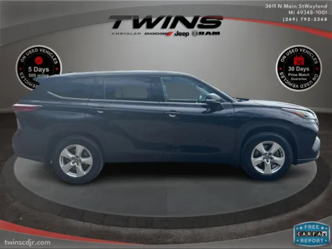 Photos of 2021 Toyota Highlander L for sale in Wayland, MI at Twins Chrysler Dodge Jeep Ram