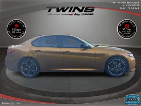 Photos of 2022 Alfa Romeo Giulia Veloce for sale in Wayland, MI at Twins Chrysler Dodge Jeep Ram