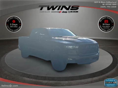 Black 2026 Ram 1500 Laramie for sale in Wayland, MI