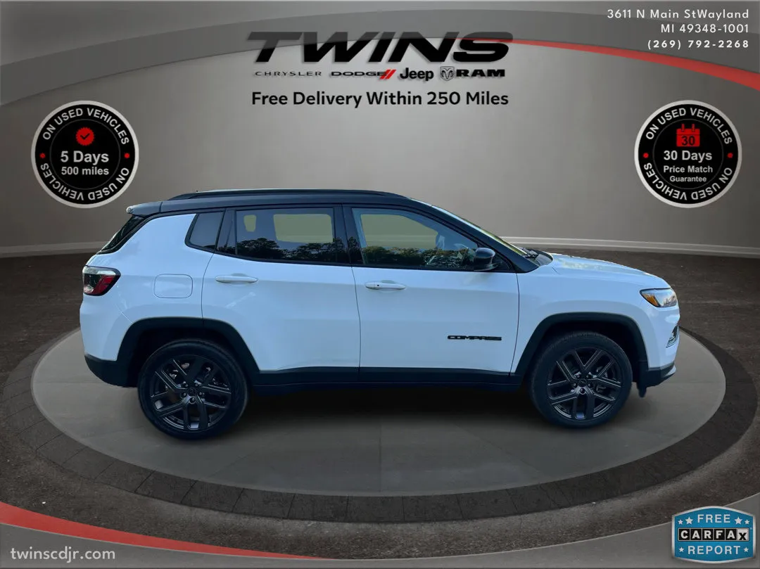 White 2026 Jeep Compass Limited Altitude for sale in Wayland, MI