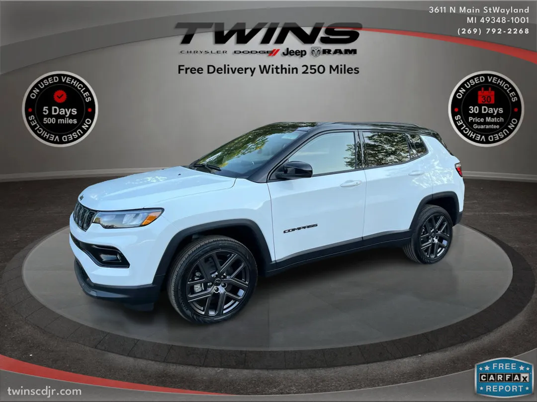 White 2026 Jeep Compass Limited Altitude for sale in Wayland, MI