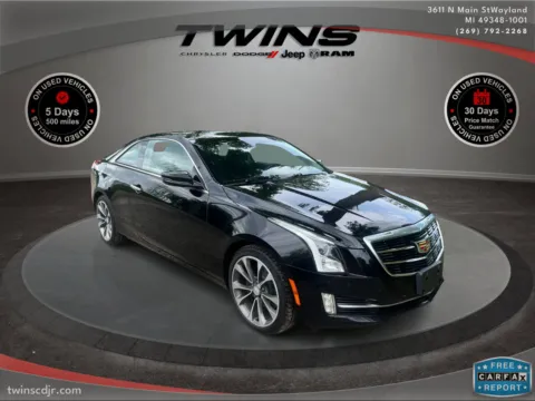 Black 2015 Cadillac ATS Coupe Luxury AWD for sale in Wayland, MI