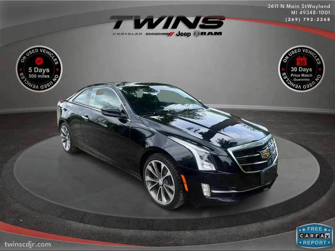 Black 2015 Cadillac ATS Coupe Luxury AWD for sale in Wayland, MI