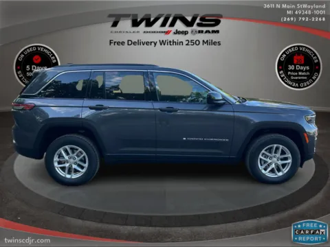 Photos of 2025 Jeep Grand Cherokee Laredo X for sale in Wayland, MI at Twins Chrysler Dodge Jeep Ram