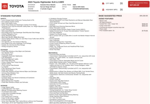 More photos of 2023 Toyota Highlander Hybrid XLE at Twins Chrysler Dodge Jeep Ram, MI