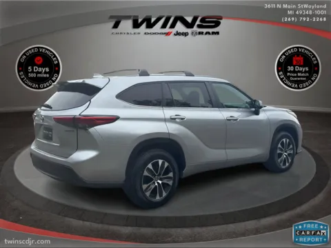 Another view of 2023 Toyota Highlander Hybrid XLE for sale in Wayland, MI at Twins Chrysler Dodge Jeep Ram