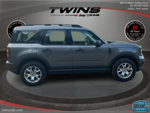 Photos of 2021 Ford Bronco Sport for sale in Wayland, MI at Twins Chrysler Dodge Jeep Ram