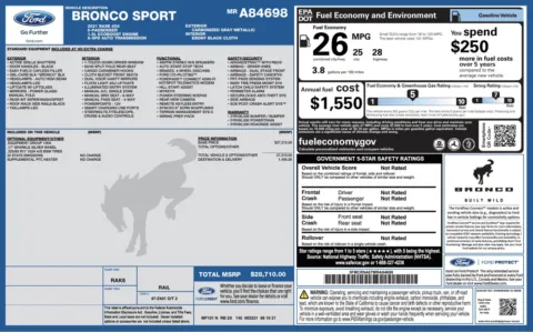 More photos of 2021 Ford Bronco Sport at Twins Chrysler Dodge Jeep Ram, MI