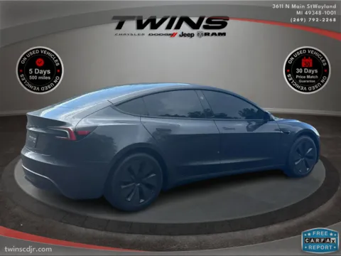 Another view of 2024 Tesla Model 3 for sale in Wayland, MI at Twins Chrysler Dodge Jeep Ram