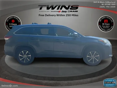 Photos of 2017 Toyota Highlander XLE for sale in Wayland, MI at Twins Chrysler Dodge Jeep Ram