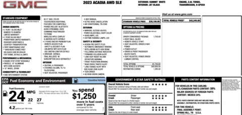 More photos of 2023 GMC Acadia SLE at Twins Chrysler Dodge Jeep Ram, MI