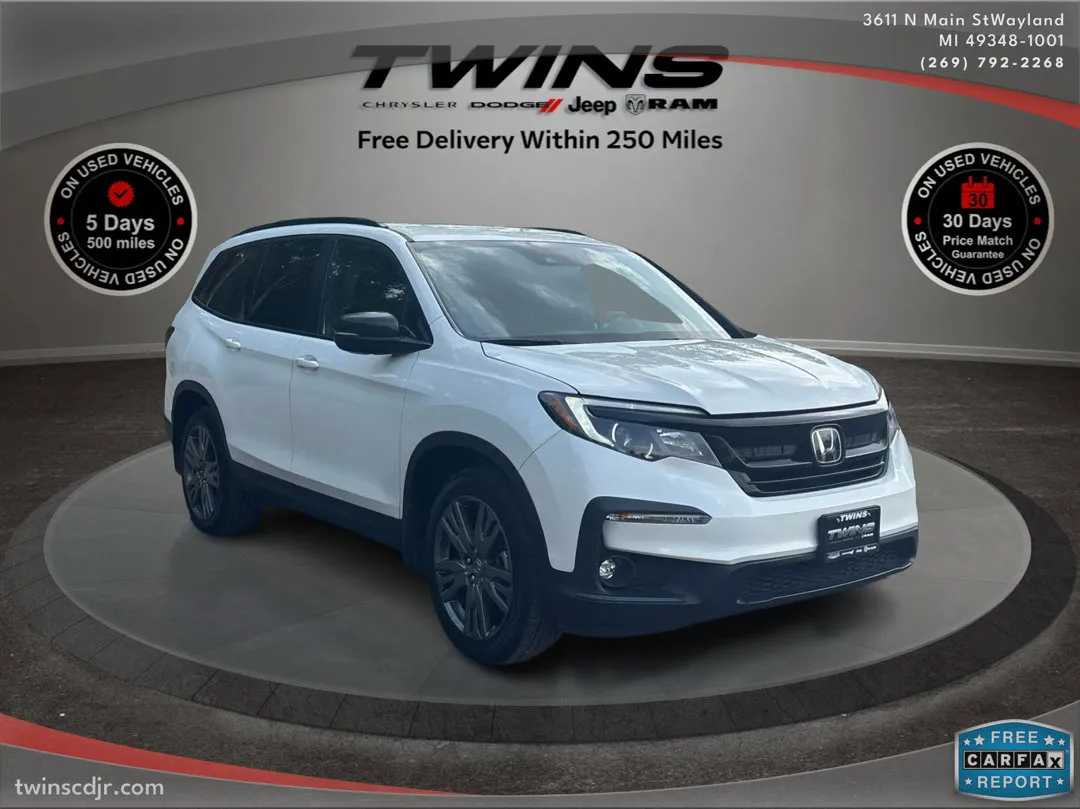 White 2022 Honda Pilot Sport for sale in Wayland, MI