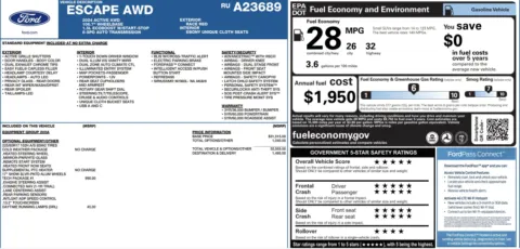 More photos of 2024 Ford Escape Active at Twins Chrysler Dodge Jeep Ram, MI