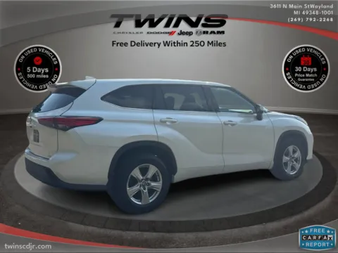 Another view of 2020 Toyota Highlander L for sale in Wayland, MI at Twins Chrysler Dodge Jeep Ram