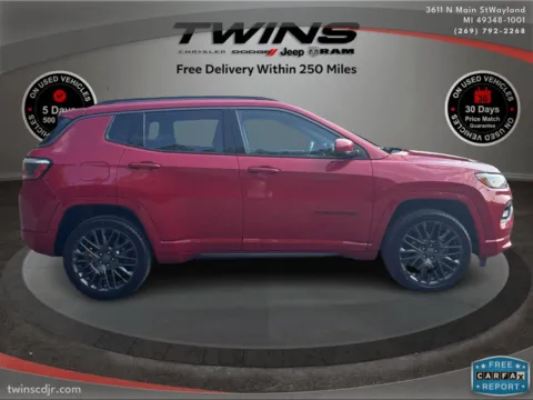 Photos of 2022 Jeep Compass (RED) Edition for sale in Wayland, MI at Twins Chrysler Dodge Jeep Ram