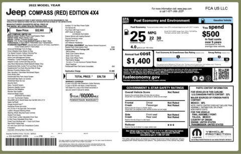 More photos of 2022 Jeep Compass (RED) Edition at Twins Chrysler Dodge Jeep Ram, MI