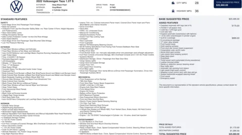 More photos of 2022 Volkswagen Taos S at Twins Chrysler Dodge Jeep Ram, MI