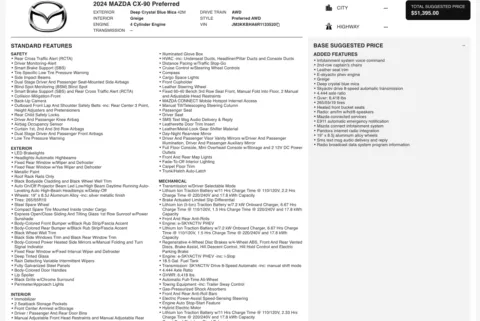 More photos of 2024 Mazda CX-90 PHEV Preferred at Twins Chrysler Dodge Jeep Ram, MI