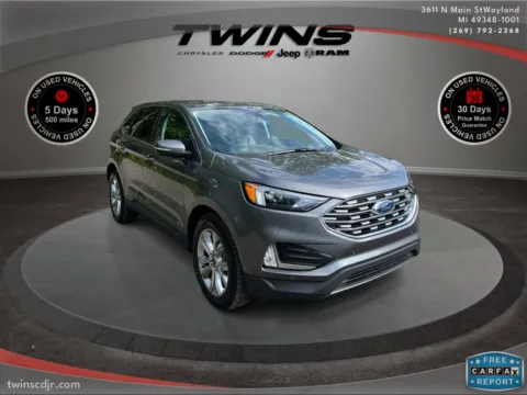 Gray 2024 Ford Edge Titanium for sale in Wayland, MI
