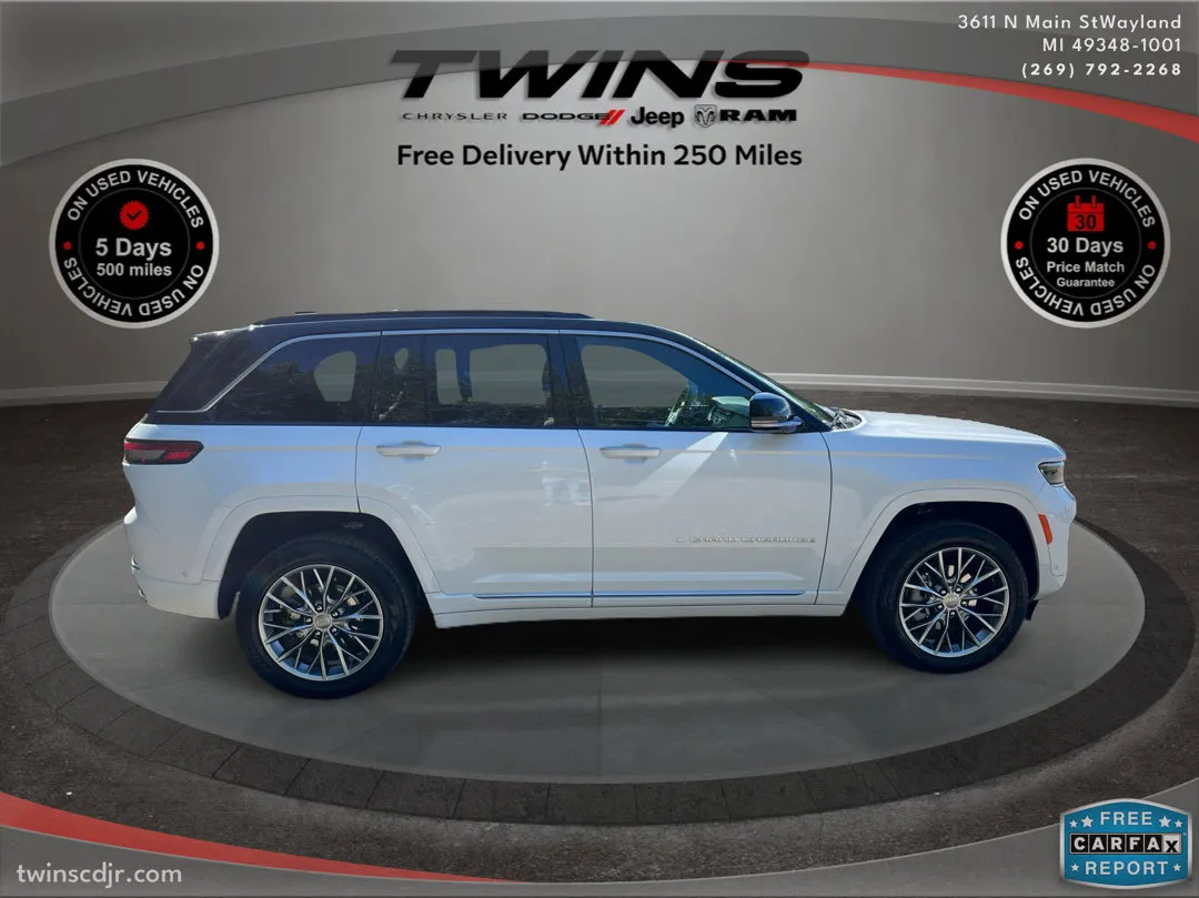 White 2025 Jeep Grand Cherokee Summit for sale in Wayland, MI