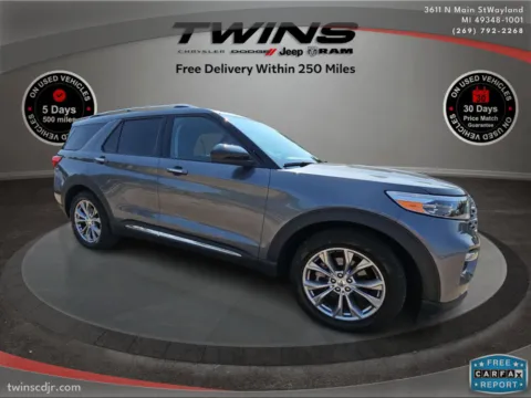 White 2022 Ford Explorer Limited for sale in Wayland, MI