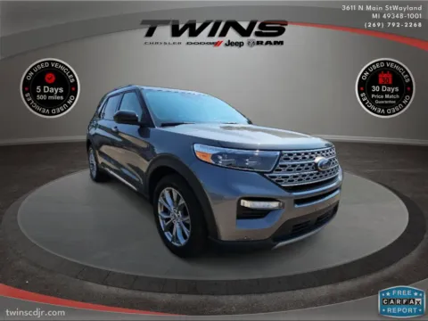 White 2022 Ford Explorer Limited for sale in Wayland, MI