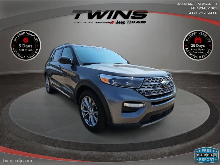 White 2022 Ford Explorer Limited for sale in Wayland, MI