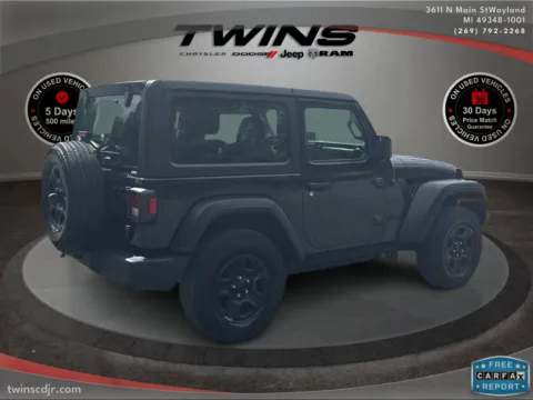 Another view of 2023 Jeep Wrangler Sport for sale in Wayland, MI at Twins Chrysler Dodge Jeep Ram
