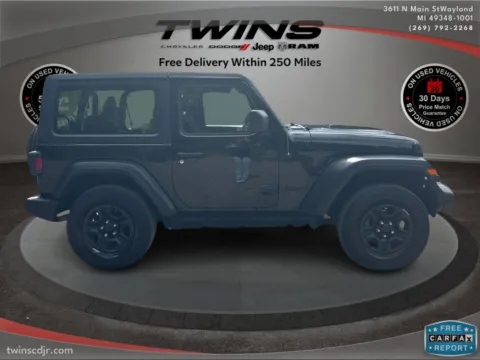Photos of 2023 Jeep Wrangler Sport for sale in Wayland, MI at Twins Chrysler Dodge Jeep Ram