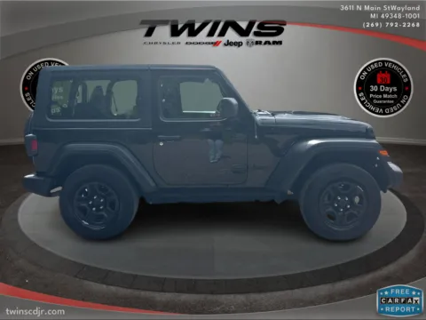 Photos of 2023 Jeep Wrangler Sport for sale in Wayland, MI at Twins Chrysler Dodge Jeep Ram
