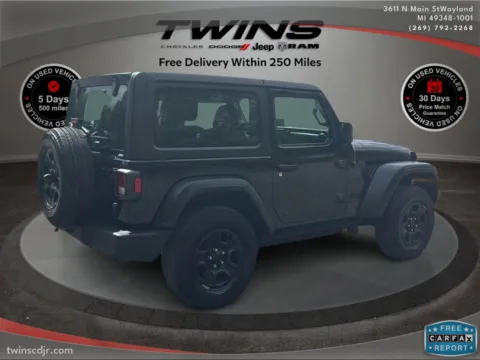 Another view of 2023 Jeep Wrangler Sport for sale in Wayland, MI at Twins Chrysler Dodge Jeep Ram