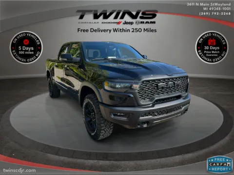Black 2026 Ram 1500 Rebel for sale in Wayland, MI