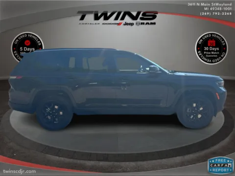 Photos of 2025 Jeep Grand Cherokee L Altitude X for sale in Wayland, MI at Twins Chrysler Dodge Jeep Ram