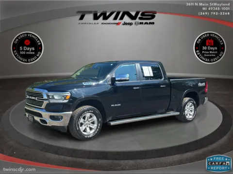 Black 2022 Ram 1500 Laramie for sale in Wayland, MI