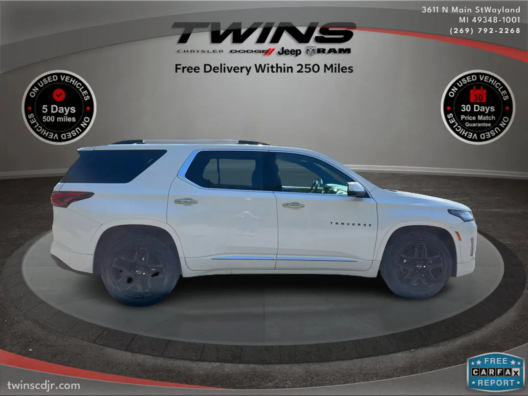 White 2022 Chevrolet Traverse Premier for sale in Wayland, MI