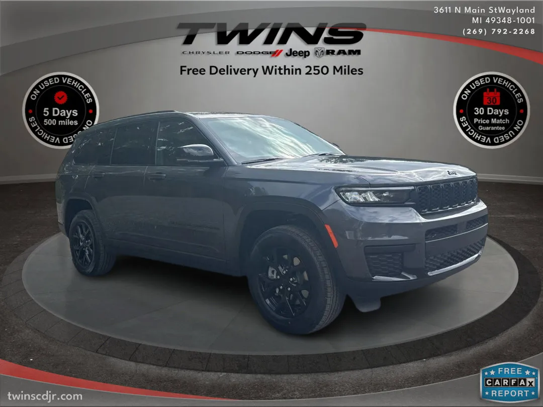 Gray 2025 Jeep Grand Cherokee L Altitude X for sale in Wayland, MI