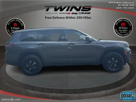 Photos of 2025 Jeep Grand Cherokee L Altitude X for sale in Wayland, MI at Twins Chrysler Dodge Jeep Ram