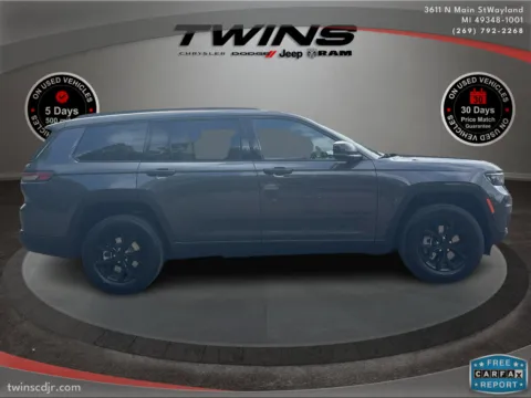 Photos of 2025 Jeep Grand Cherokee L Altitude X for sale in Wayland, MI at Twins Chrysler Dodge Jeep Ram