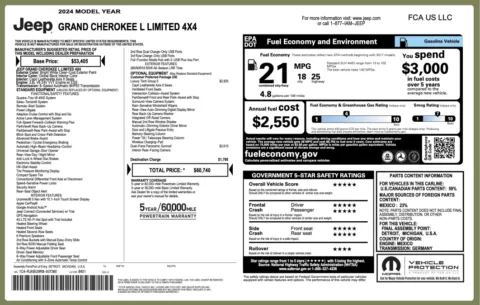 More photos of 2024 Jeep Grand Cherokee L Limited at Twins Chrysler Dodge Jeep Ram, MI