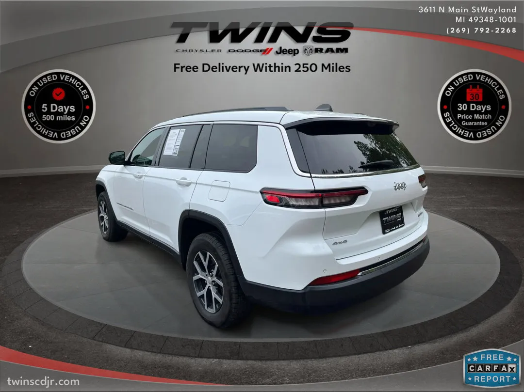 White 2024 Jeep Grand Cherokee L Limited for sale in Wayland, MI