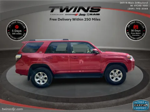 Red 2024 Toyota 4Runner SR5 for sale in Wayland, MI